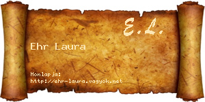 Ehr Laura névjegykártya