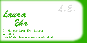 laura ehr business card